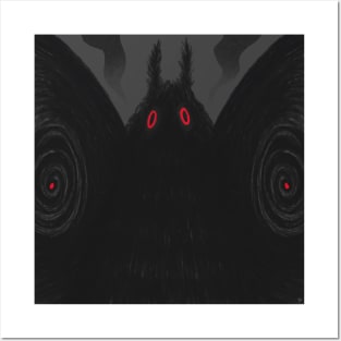 Mothman with Smoke Posters and Art